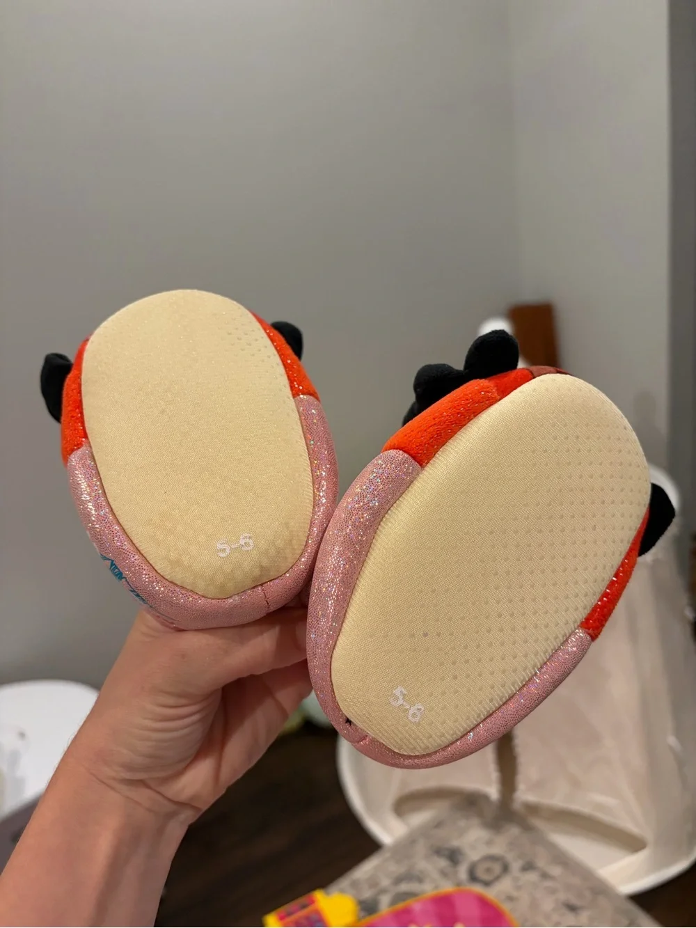 Disney Moana Toddler Slippers Size 5-6 Girls Kids Polyester